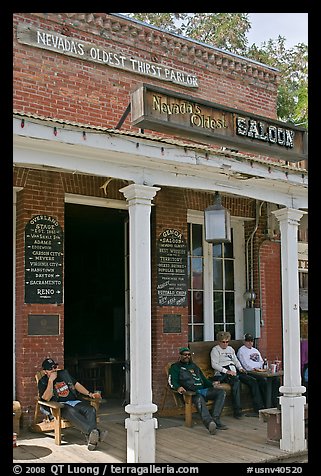 Nevada oldest saloon. Genoa, Nevada, USA (color)