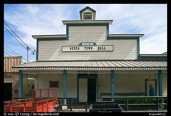 Genoa town hall. Genoa, Nevada, USA