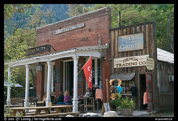 Genoa saloon and trading company. Genoa, Nevada, USA (color)