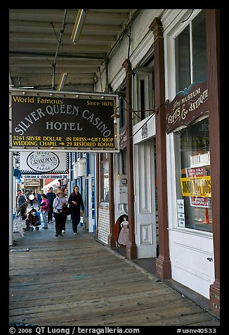 Arcade. Virginia City, Nevada, USA (color)