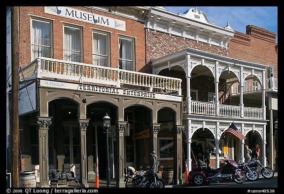 Territorial enterprise historical building. Virginia City, Nevada, USA