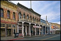 Historic buildings. Virginia City, Nevada, USA