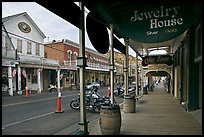 Gallery and main street. Virginia City, Nevada, USA ( color)