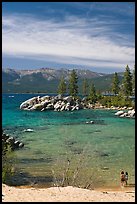 Sandy Cove, Lake Tahoe-Nevada State Park, Nevada. USA (color)