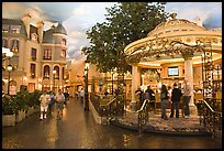 Rotunda and plaza inside Paris hotel. Las Vegas, Nevada, USA