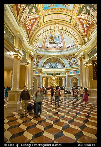 Lobby, Venetian casino. Las Vegas, Nevada, USA (color)