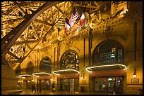 Station-like Entrance of Paris Las Vegas hotel. Las Vegas, Nevada, USA ( color)