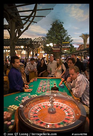 Roulette game. Las Vegas, Nevada, USA