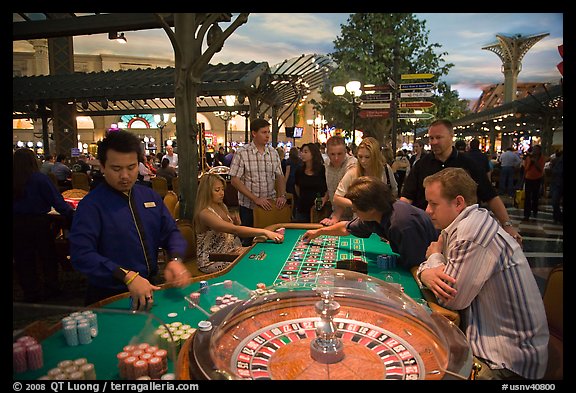 Roulette casino game. Las Vegas, Nevada, USA (color)