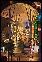 Fremont street canopy, downtown. Las Vegas, Nevada, USA (color)