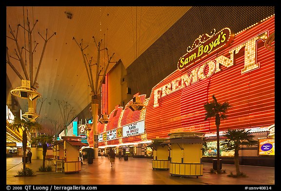 Fremont Casino, Fremont Street. Las Vegas, Nevada, USA (color)