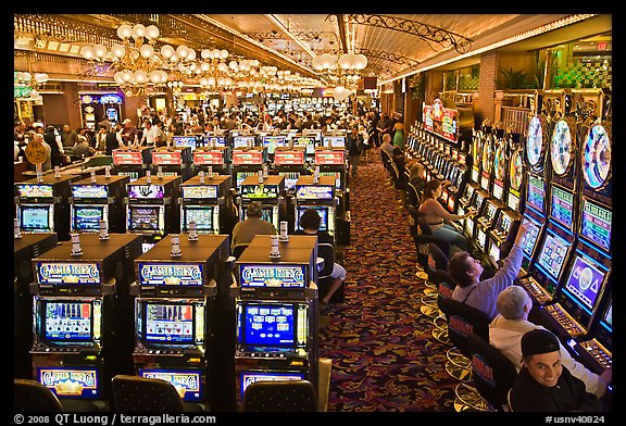 Gaming machines in casino. Las Vegas, Nevada, USA