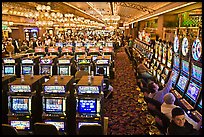 Gaming machines in casino. Las Vegas, Nevada, USA