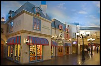 Stores in French style inside Paris hotel. Las Vegas, Nevada, USA ( color)