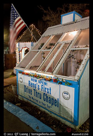 Drive-through chapel. Reno, Nevada, USA (color)