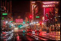 Downtown at night. Reno, Nevada, USA ( color)