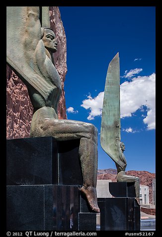 Winged Figures of the Republic. Hoover Dam, Nevada and Arizona (color)