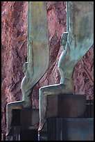 Close-up of Winged Figures of the Republic statues. Hoover Dam, Nevada and Arizona (color)