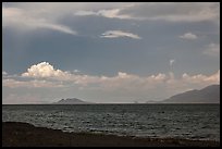 Windy afternoon on desert lake. Pyramid Lake, Nevada, USA ( color)