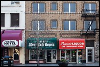 Downtown facade and businesses. Reno, Nevada, USA (color)