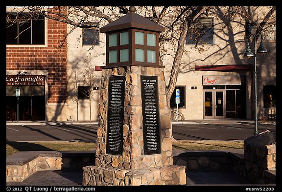 War on terror memorial. Reno, Nevada, USA