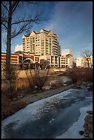 Truckee River in winter. Reno, Nevada, USA ( color)