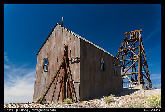 Mining structures. Nevada, USA (color)