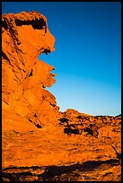 Weathered sandstone a Little Finland. Gold Butte National Monument, Nevada, USA ( color)