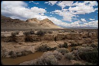 River canyon near Water Gap. Basin And Range National Monument, Nevada, USA ( color)