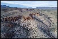 Aerial view of White River Narrows Archeological District. Basin And Range National Monument, Nevada, USA ( color)