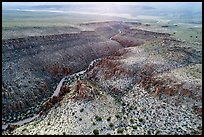 Aerial view of Valley of Faces. Basin And Range National Monument, Nevada, USA ( color)