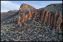 Cliffs in canyon, White River Narrows Archeological District. Basin And Range National Monument, Nevada, USA ( color)