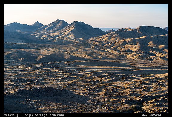 Cedar Basin and Anderson Ridge. Gold Butte National Monument, Nevada, USA (color)