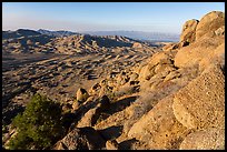 Cedar Basin and Anderson Ridge from Gold Butte Peak. Gold Butte National Monument, Nevada, USA ( color)