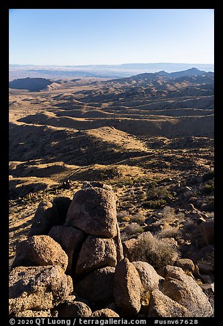 Mica Peak from Gold Butte Peak2. Gold Butte National Monument, Nevada, USA (color)