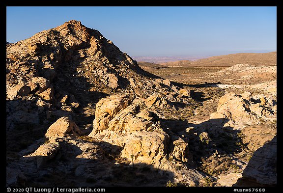 Rock outcrops, early morning. Gold Butte National Monument, Nevada, USA (color)