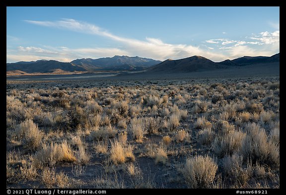 Southern Coal Valley near Murphy Gap, late afternoon. Basin And Range National Monument, Nevada, USA (color)