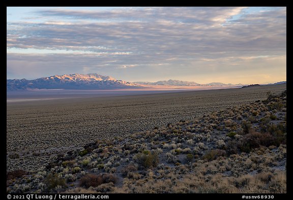 Garden Valley and Grant Range. Basin And Range National Monument, Nevada, USA (color)