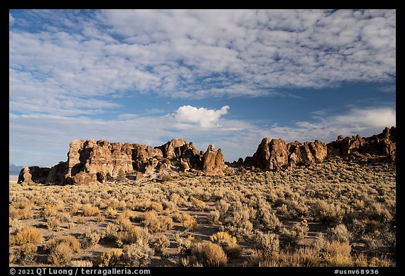 Garden Valley Crags. Basin And Range National Monument, Nevada, USA (color)