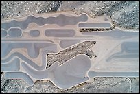 Aerial view looking down part of Michael Heizer City. Basin And Range National Monument, Nevada, USA ( color)