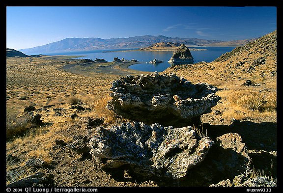 Tufa formations. Pyramid Lake, Nevada, USA (color)