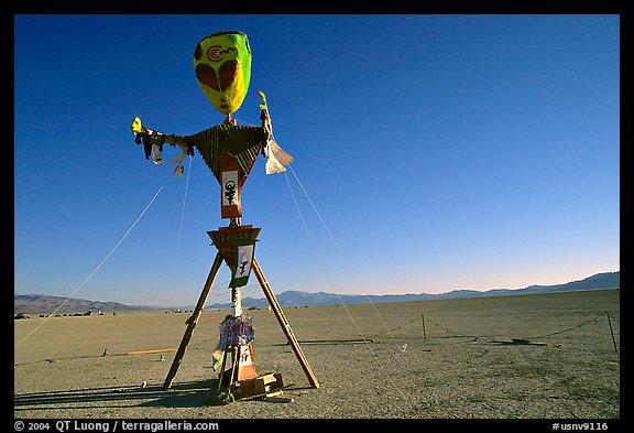 Whimsy sculpture, Black Rock Desert. Nevada, USA