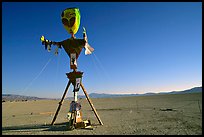 Whimsy sculpture, Black Rock Desert. Nevada, USA