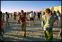 Morning dance, Black Rock Desert. Nevada, USA