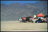 Private airplanes, Black Rock Desert. Nevada, USA ( color)