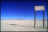 Sign in the middle of nowhere, Black Rock Desert. Nevada, USA ( color)