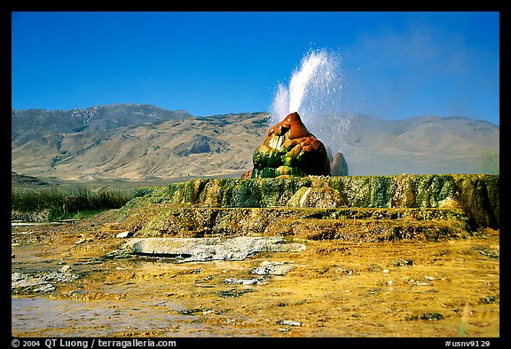 Fly Geyser, Black Rock Desert. Nevada, USA (color)