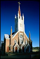 Catholic Church dating from 1876. Virginia City, Nevada, USA (color)