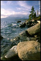 Rocks on the North-East shore of Lake Tahoe, Nevada. USA (color)