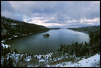 Emerald Bay in winter, Lake Tahoe, California. USA